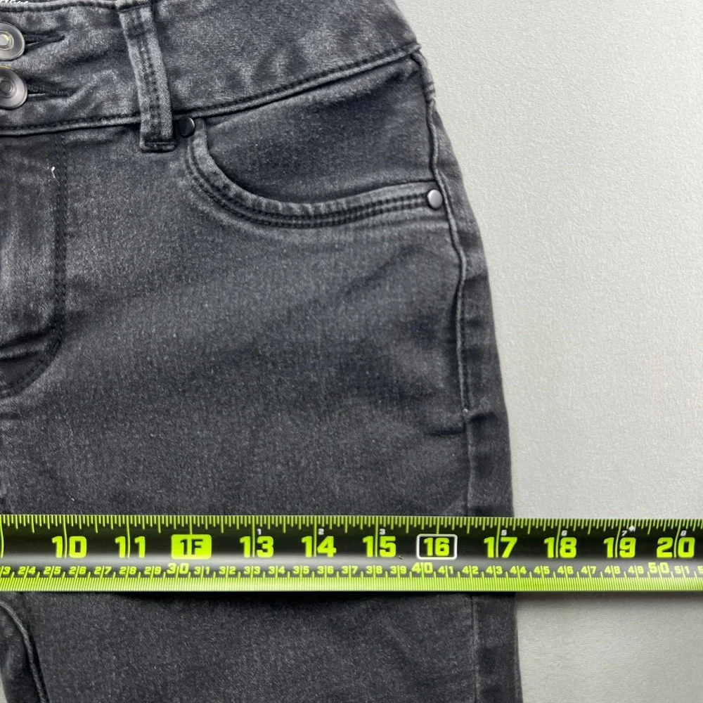 Young & Modern Jeans Womens 6P Black Denim Cotton Stretch Mid Rise Skinny Leg